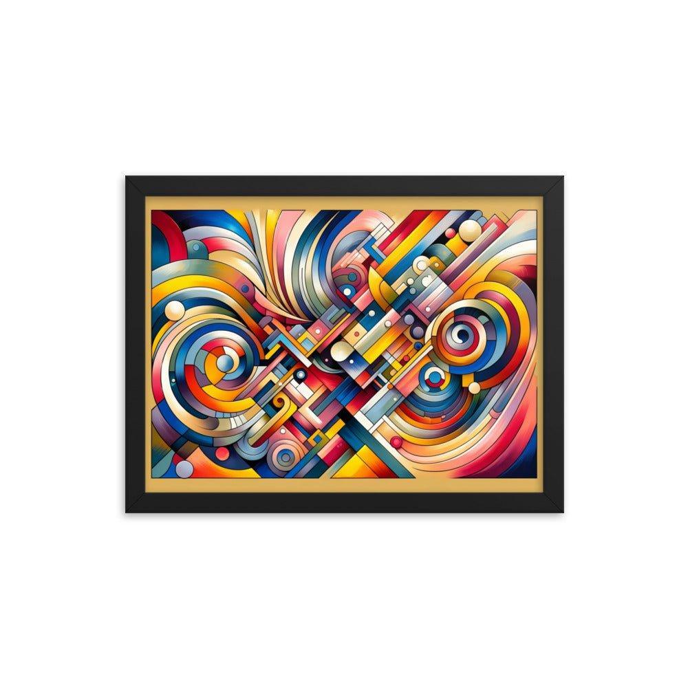 Abstract Geometric Vibrance Artwork Framed Poster - Oh Posters