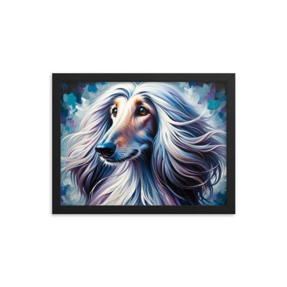 Afghan Hound Whimsical Dreamy Illustration Framed Poster - Oh Posters