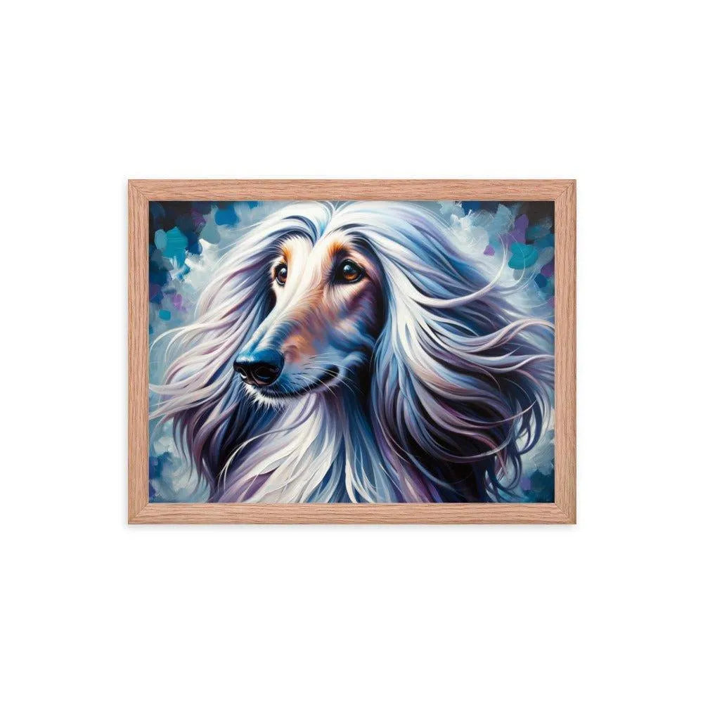 Afghan Hound Whimsical Dreamy Illustration Framed Poster - Oh Posters