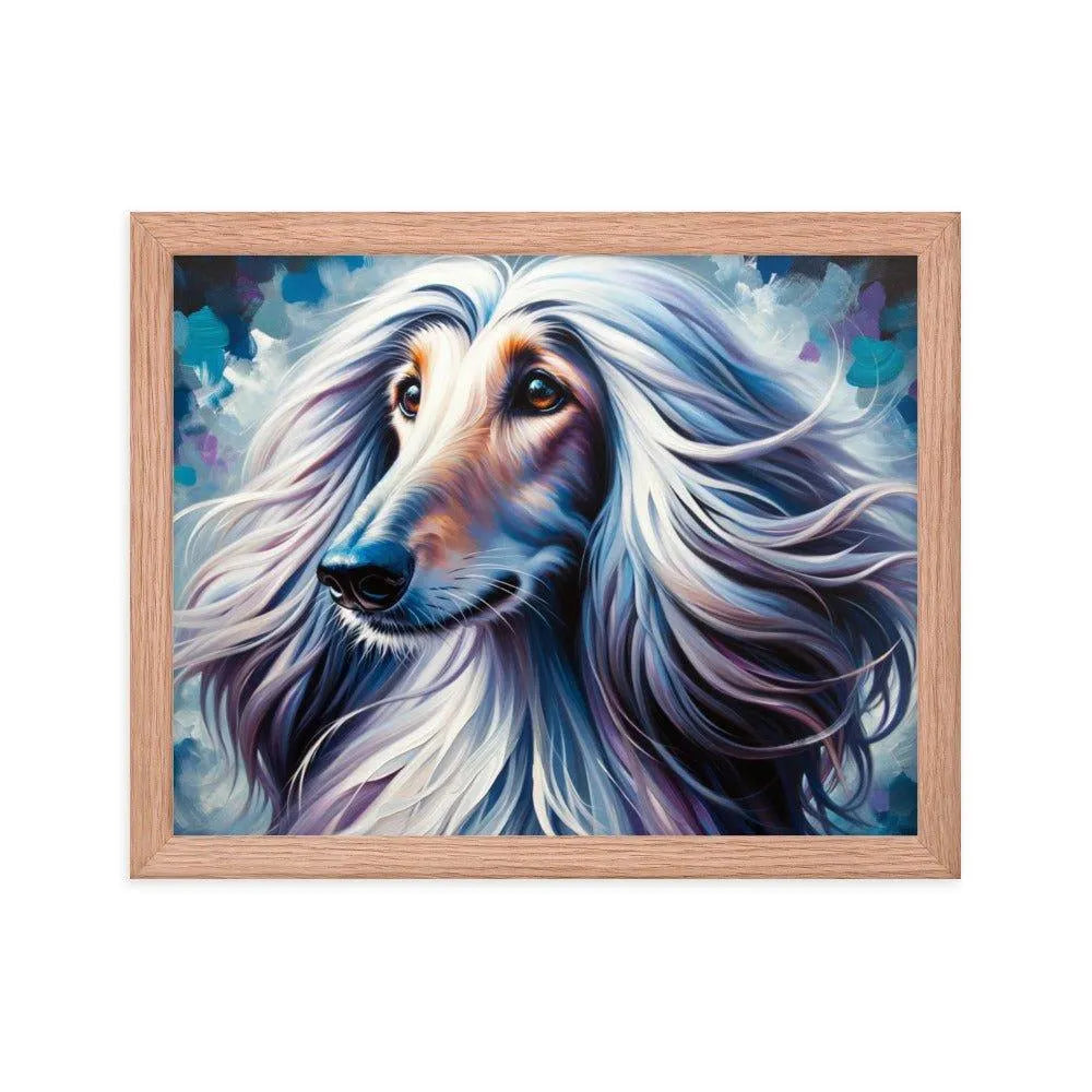 Afghan Hound Whimsical Dreamy Illustration Framed Poster - Oh Posters