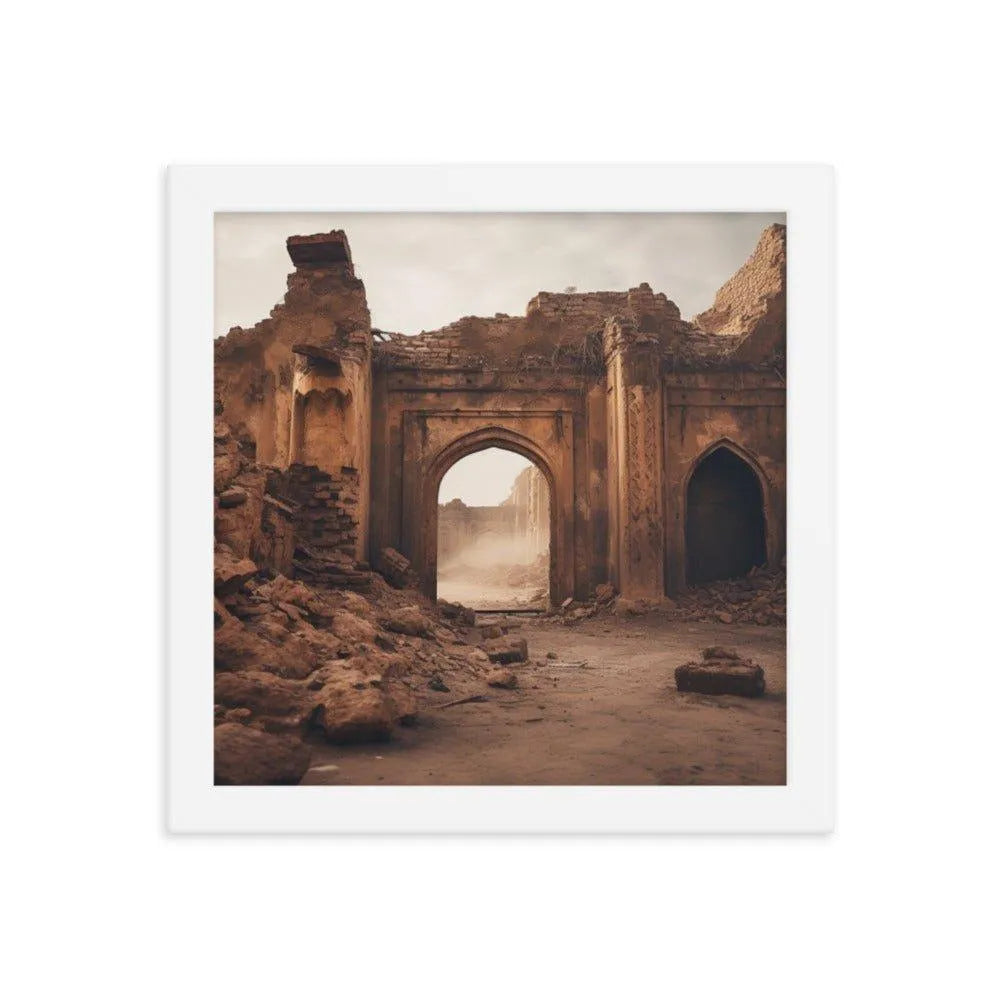 Ancient Ruins Pakistan Framed Poster - Oh Posters