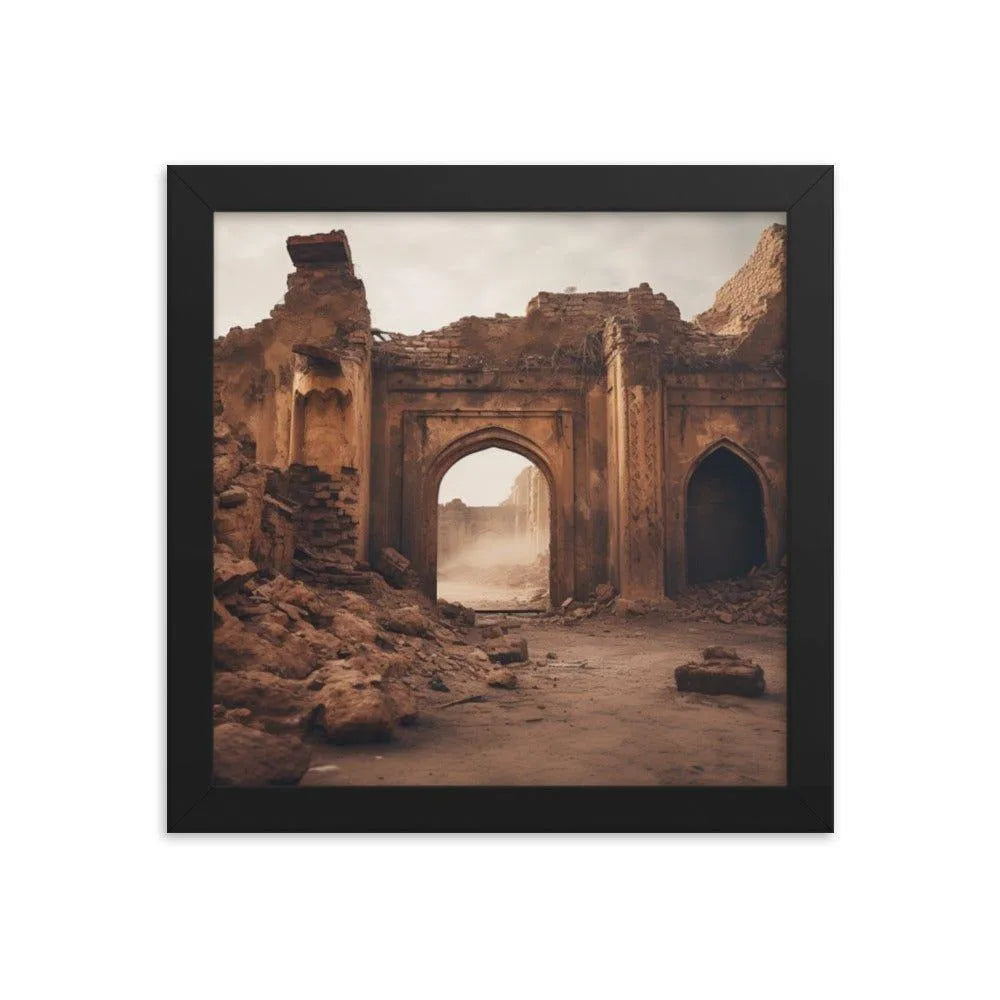 Ancient Ruins Pakistan Framed Poster - Oh Posters