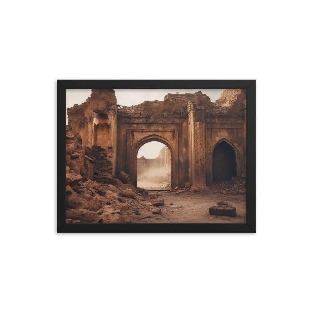 Ancient Ruins Pakistan Framed Poster - Oh Posters