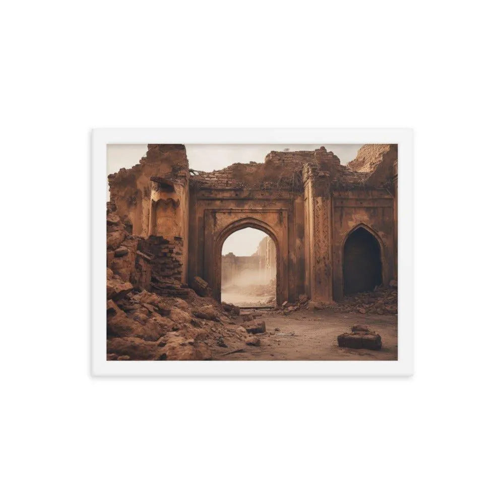 Ancient Ruins Pakistan Framed Poster - Oh Posters