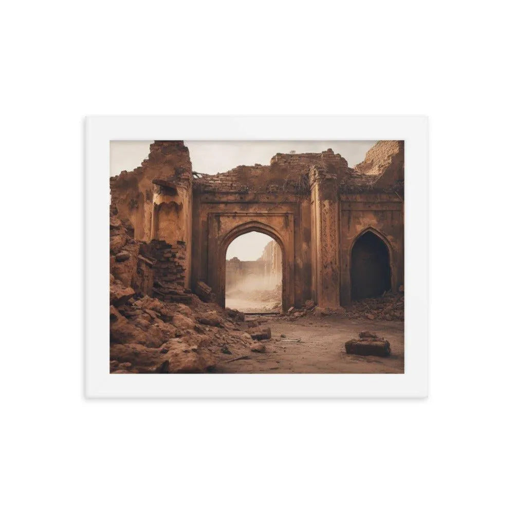 Ancient Ruins Pakistan Framed Poster - Oh Posters