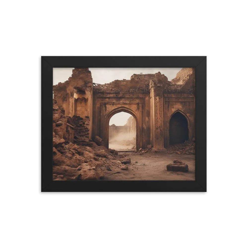 Ancient Ruins Pakistan Framed Poster - Oh Posters