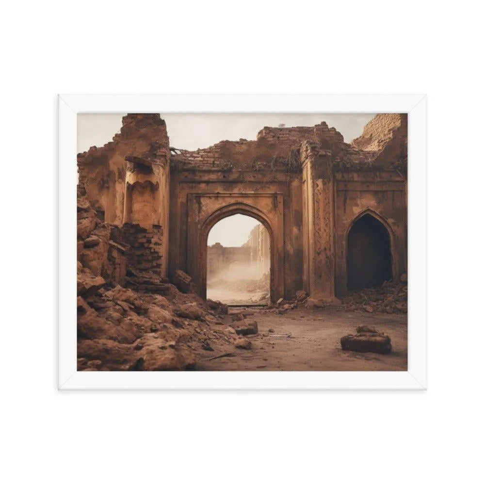 Ancient Ruins Pakistan Framed Poster - Oh Posters