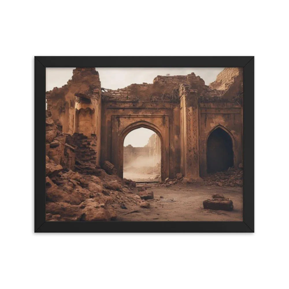 Ancient Ruins Pakistan Framed Poster - Oh Posters