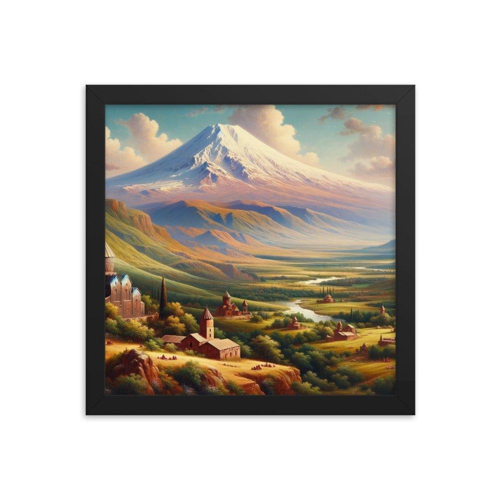 Armenia Mount Ararat Tranquil Landscape Framed Poster - Oh Posters