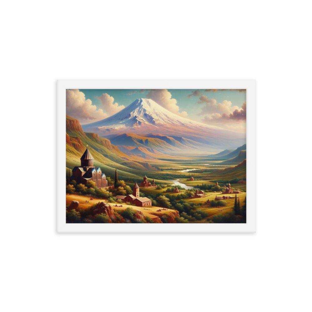 Armenia Mount Ararat Tranquil Landscape Framed Poster - Oh Posters