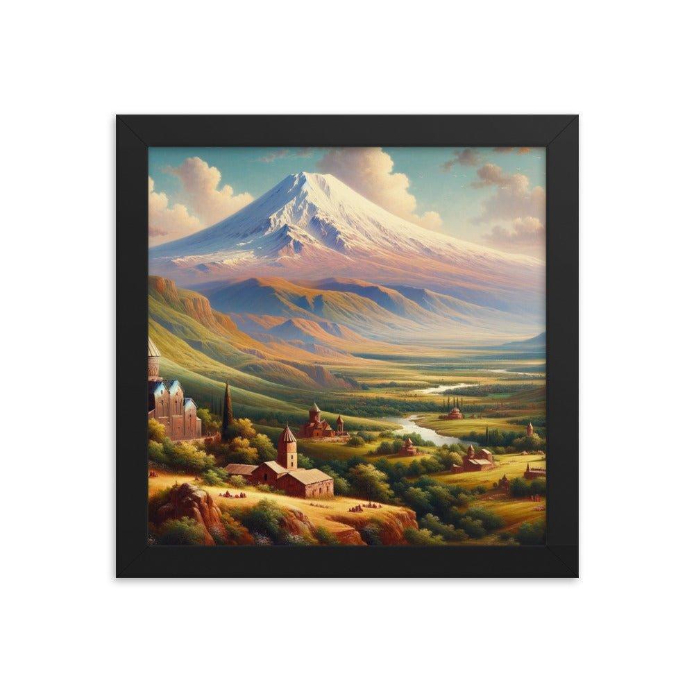 Armenia Mount Ararat Tranquil Landscape Framed Poster - Oh Posters