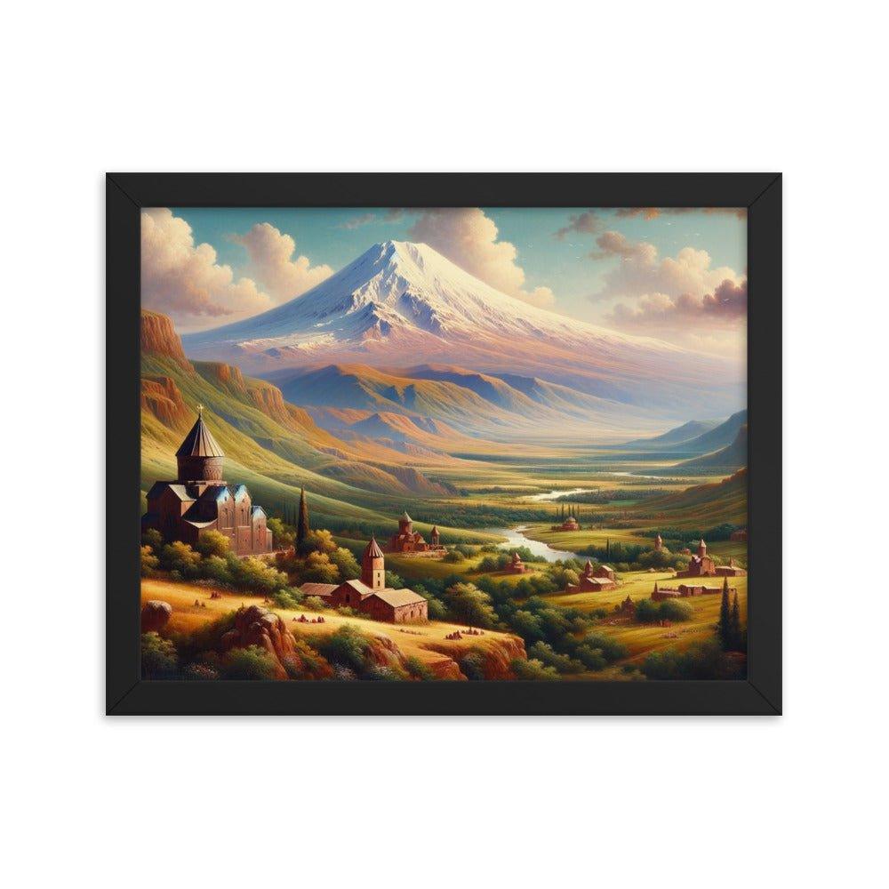 Armenia Mount Ararat Tranquil Landscape Framed Poster - Oh Posters