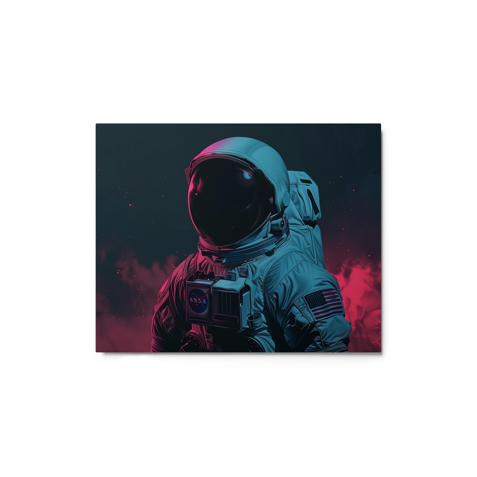 Astronaut Space Exploration Futuristic Sci-Fi Art Metal Poster - Oh Posters