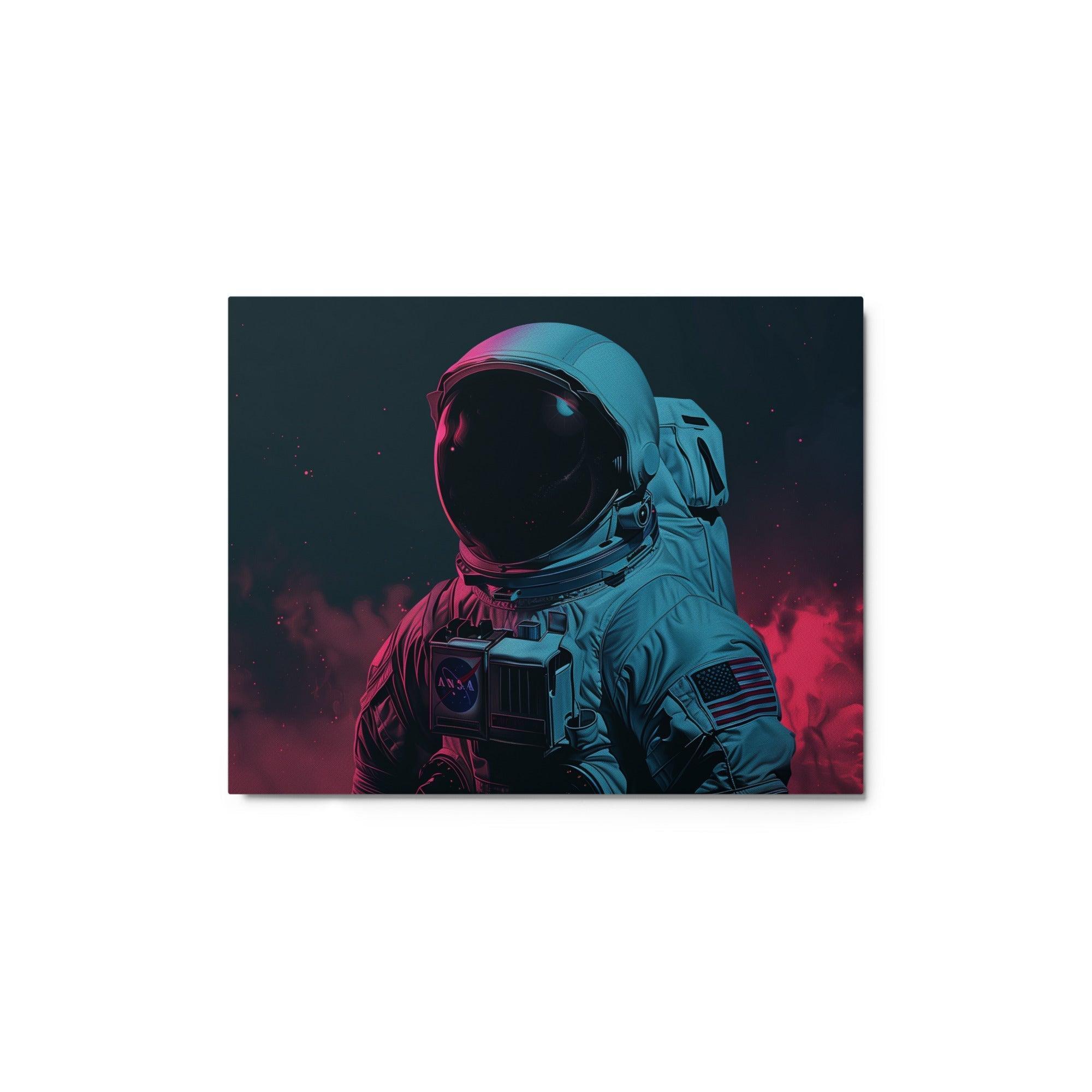 Astronaut Space Exploration Futuristic Sci-Fi Art Metal Poster - Oh Posters