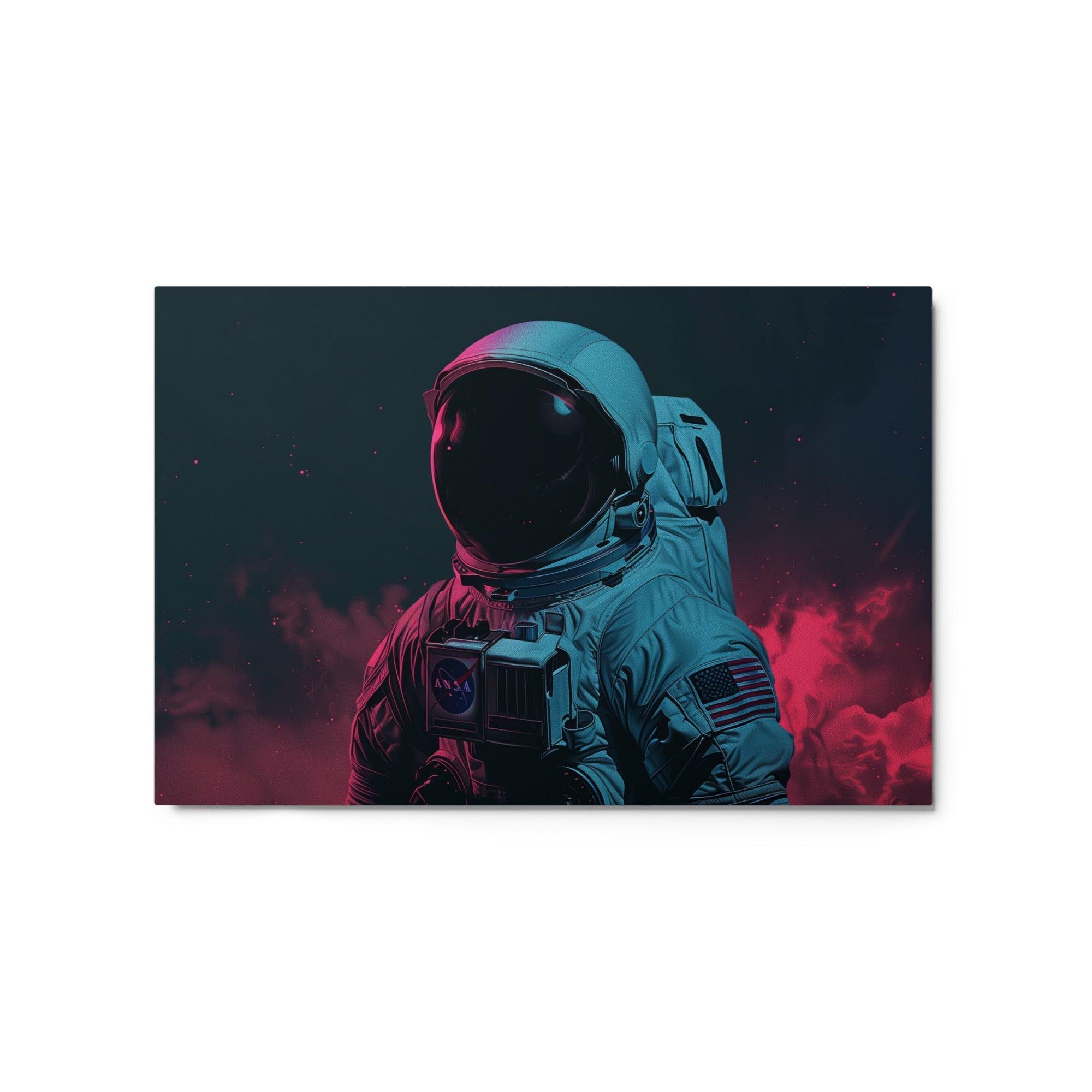 Astronaut Space Exploration Futuristic Sci-Fi Art Metal Poster - Oh Posters