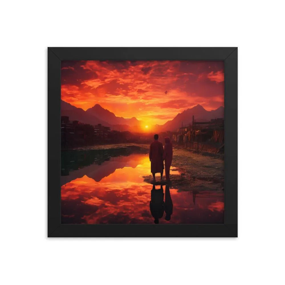 Pakistan Sunset Framed Poster - Oh Posters