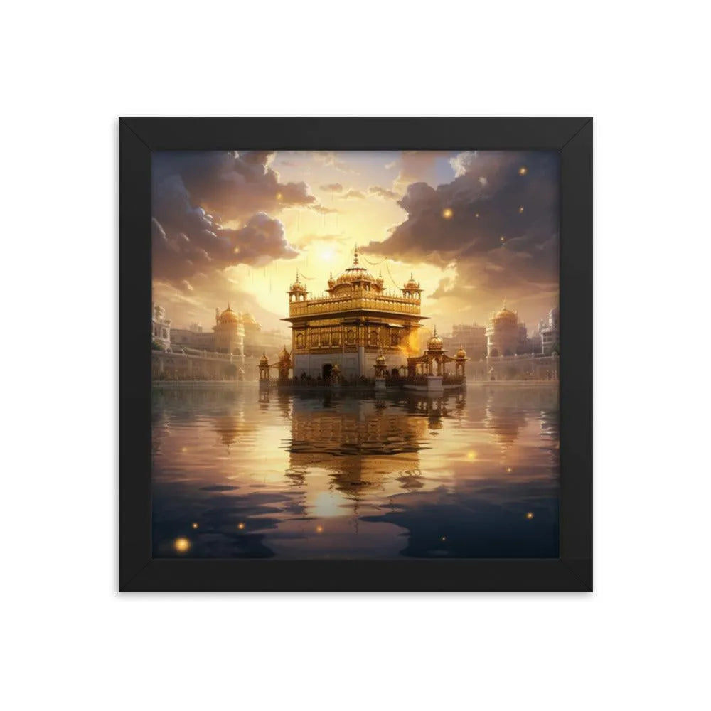 Golden Temple Indian Landmark Framed Poster - Oh Posters