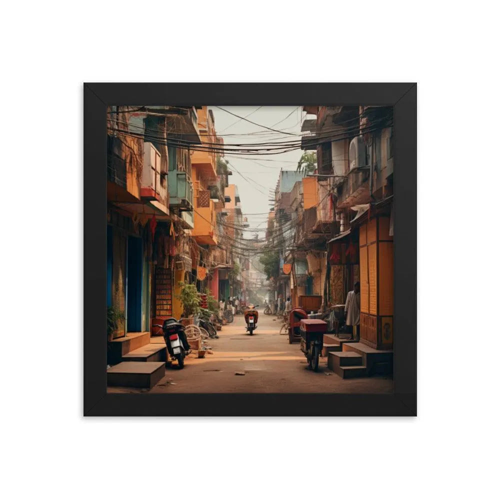 Indian Street Framed Poster - Oh Posters