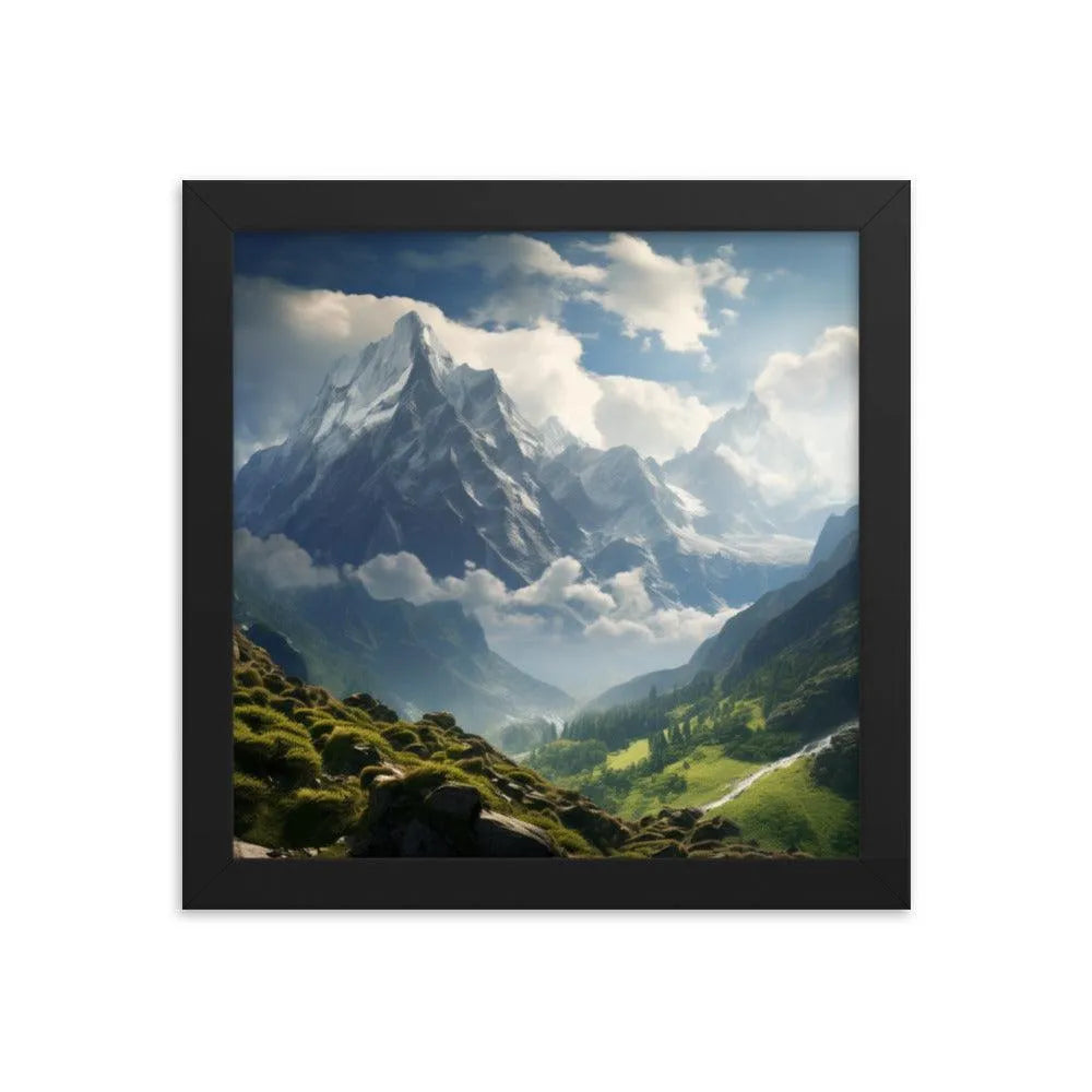 India Mountains Nature Framed Poster - Oh Posters