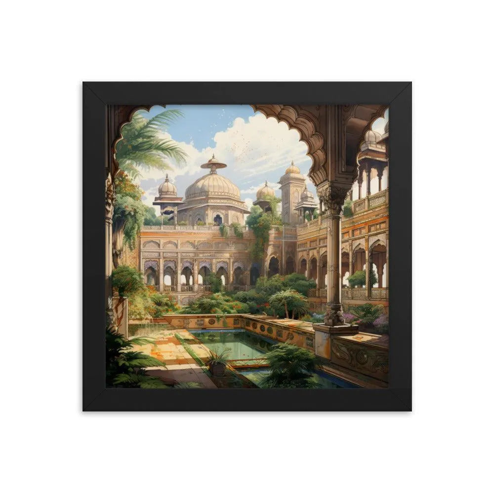 Indian Palace Painting Framed Poster - Oh Posters