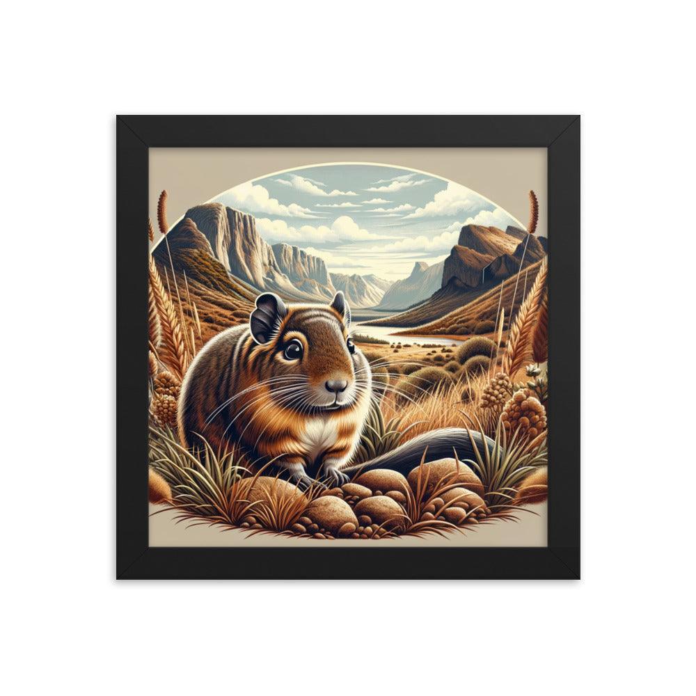 Degu Canyon Vista Detailed Artwork Framed Poster - Oh Posters