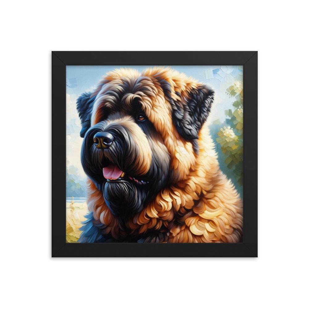 Bouvier des Flandres Loyal Companion Portrait Framed Poster - Oh Posters