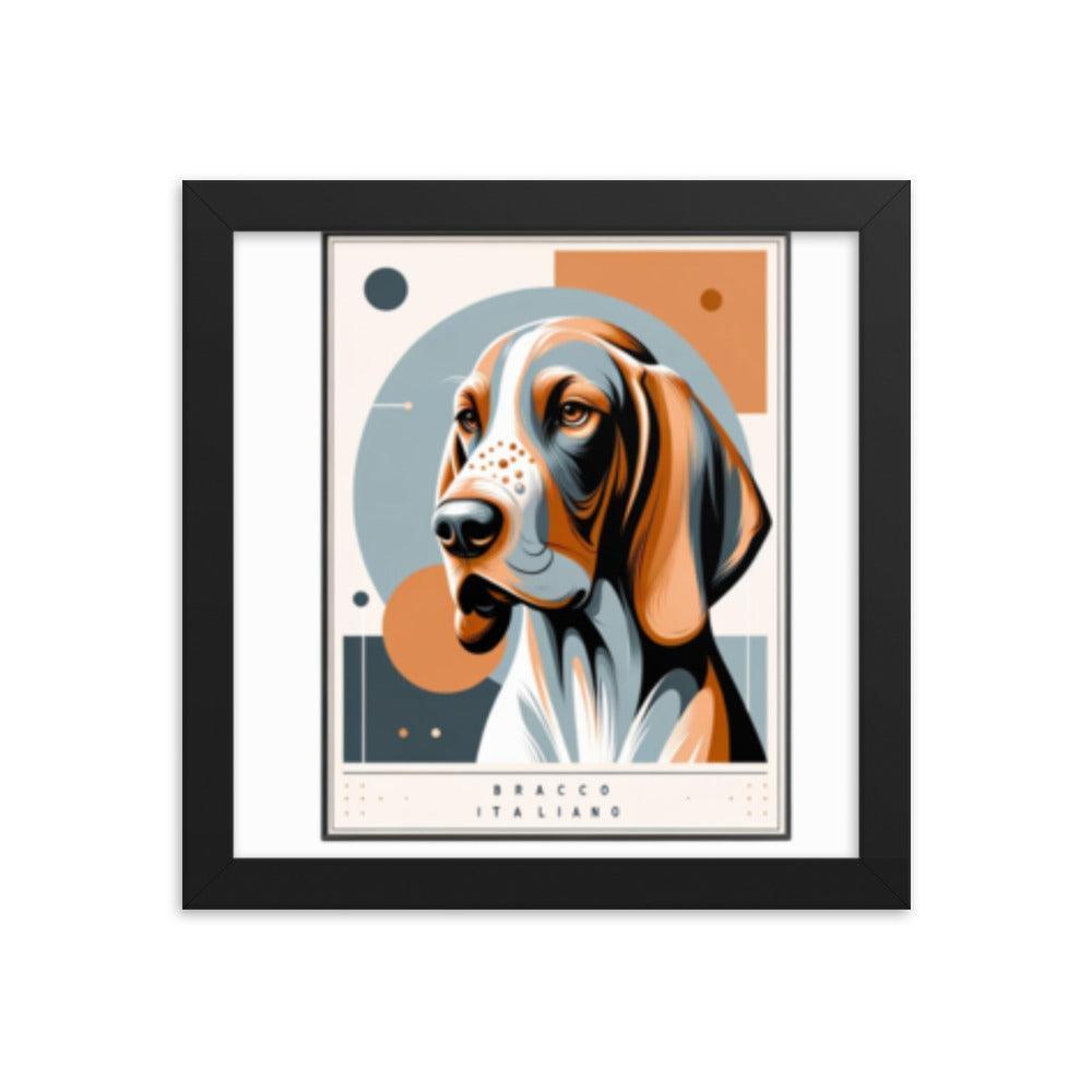 Chic Bracco Italiano Modern Art Framed Poster - Oh Posters