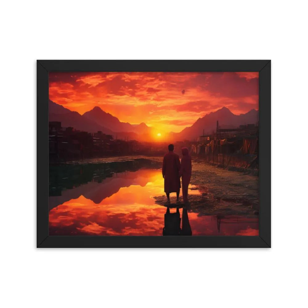 Pakistan Sunset Framed Poster - Oh Posters