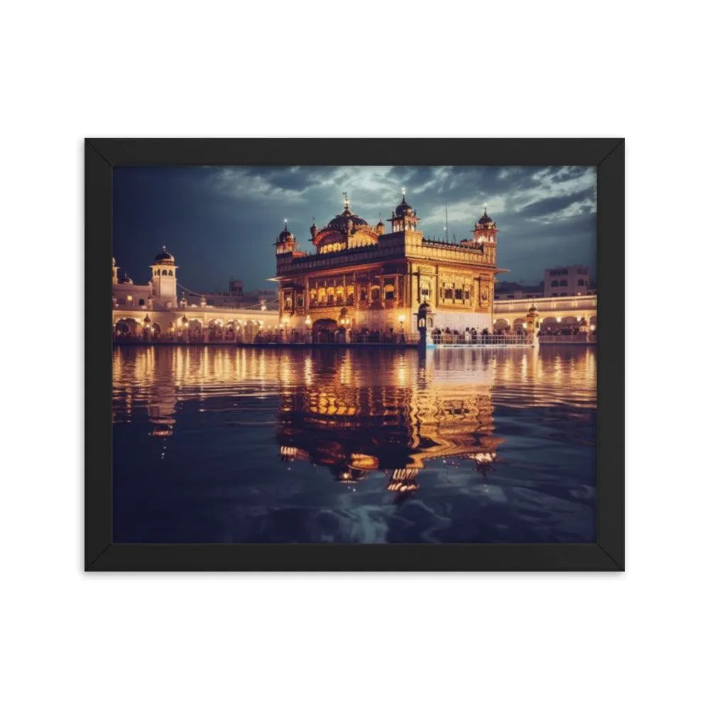 Golden Temple Indian Landmark Framed Poster - Oh Posters