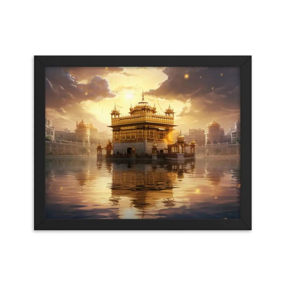 Golden Temple Indian Landmark Framed Poster - Oh Posters