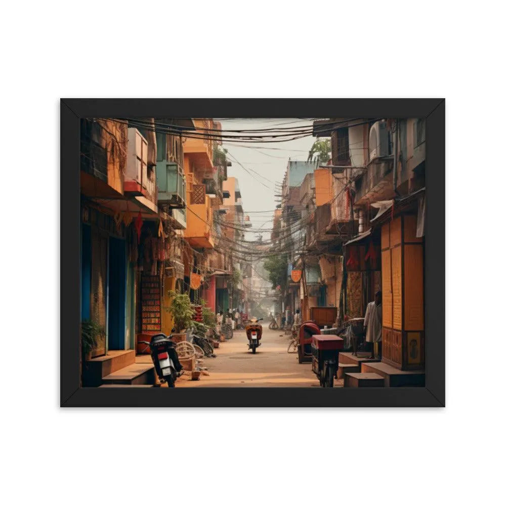 Indian Street Framed Poster - Oh Posters