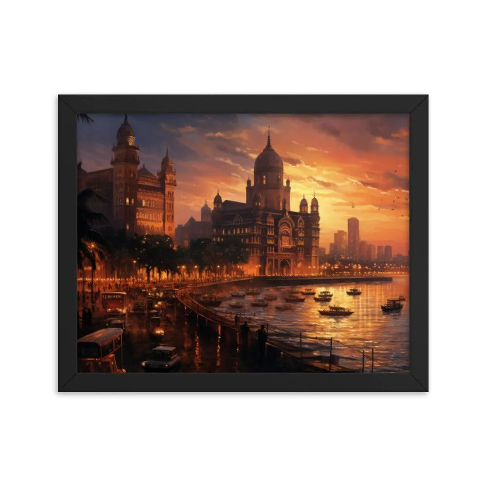 India Mumbai City Framed Poster - Oh Posters