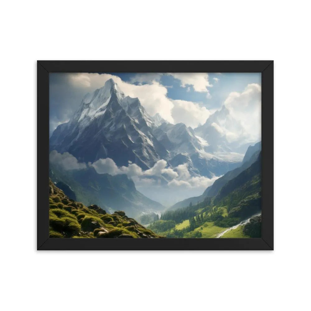 India Mountains Nature Framed Poster - Oh Posters