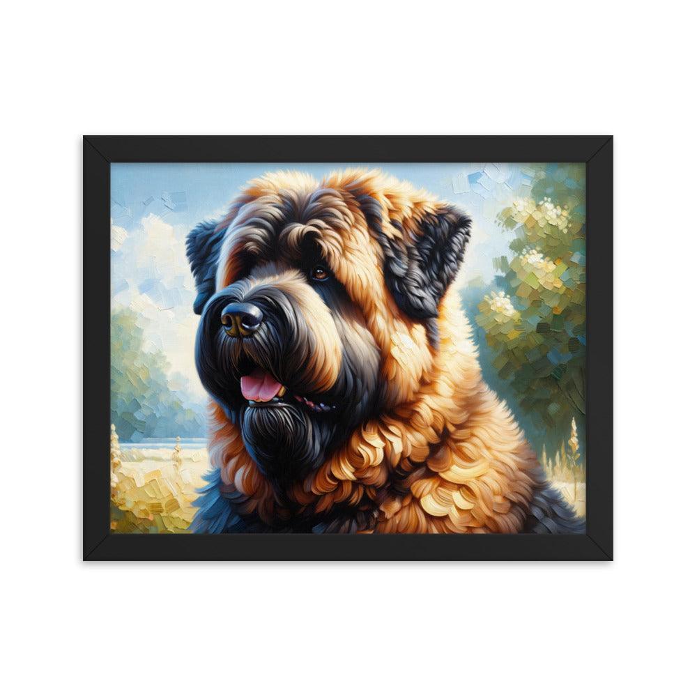 Bouvier des Flandres Loyal Companion Portrait Framed Poster - Oh Posters