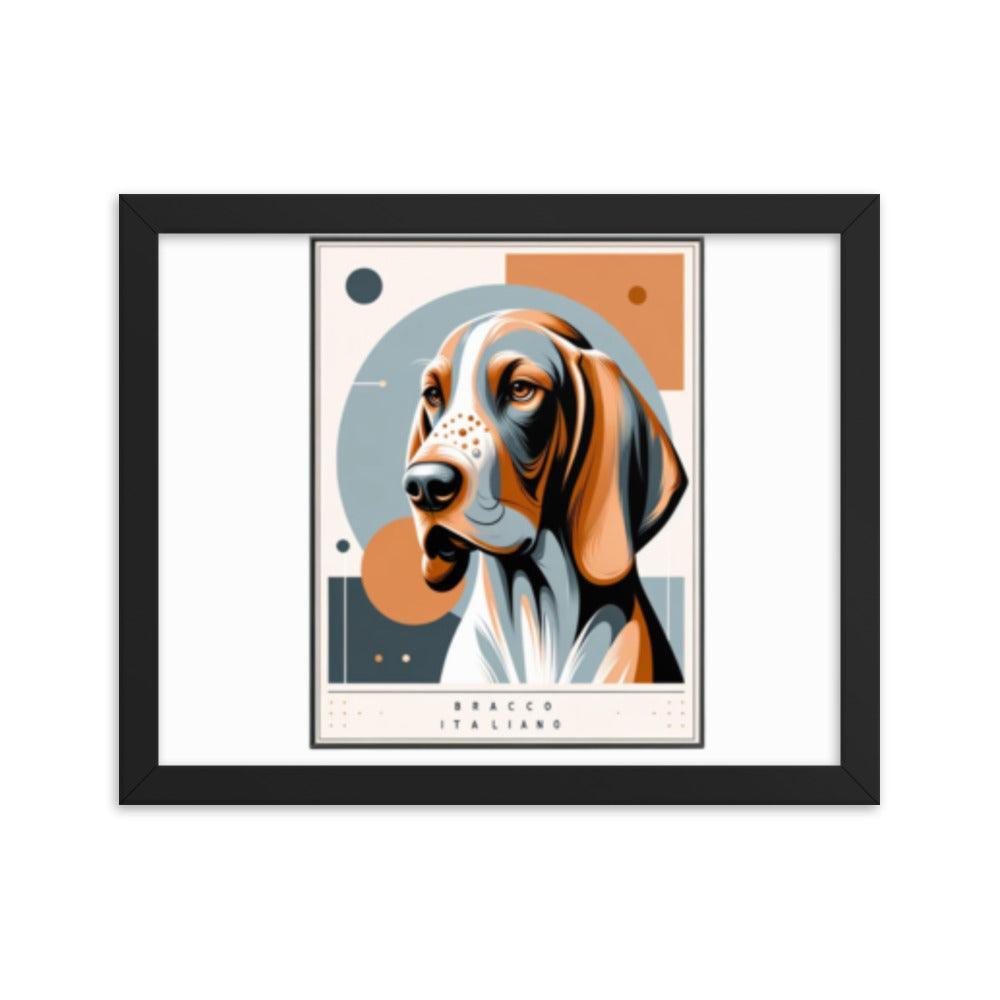 Chic Bracco Italiano Modern Art Framed Poster - Oh Posters