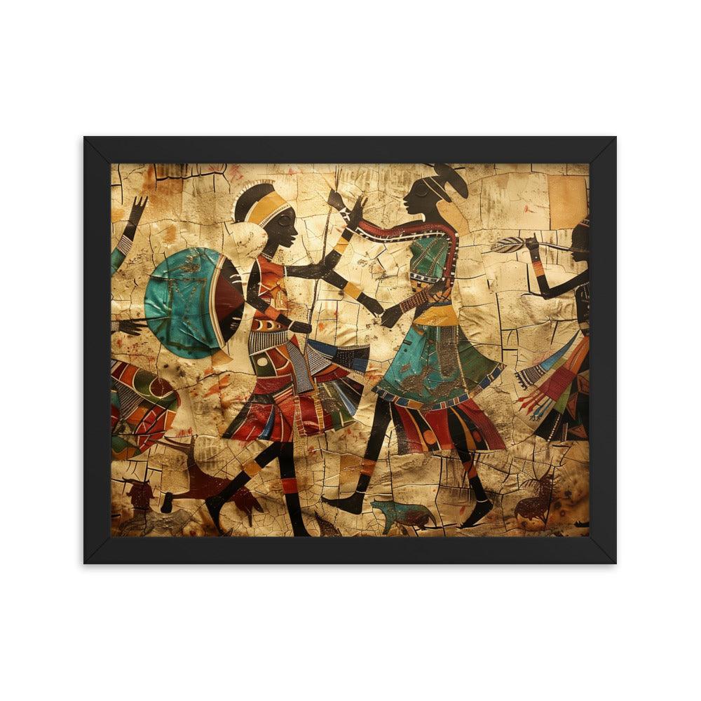 Kenya Traditional African Dance Art Framed Poster - Oh Posters