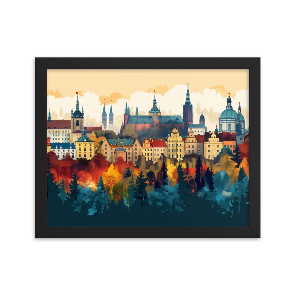 Poland Autumn Cityscape Framed Poster - Oh Posters