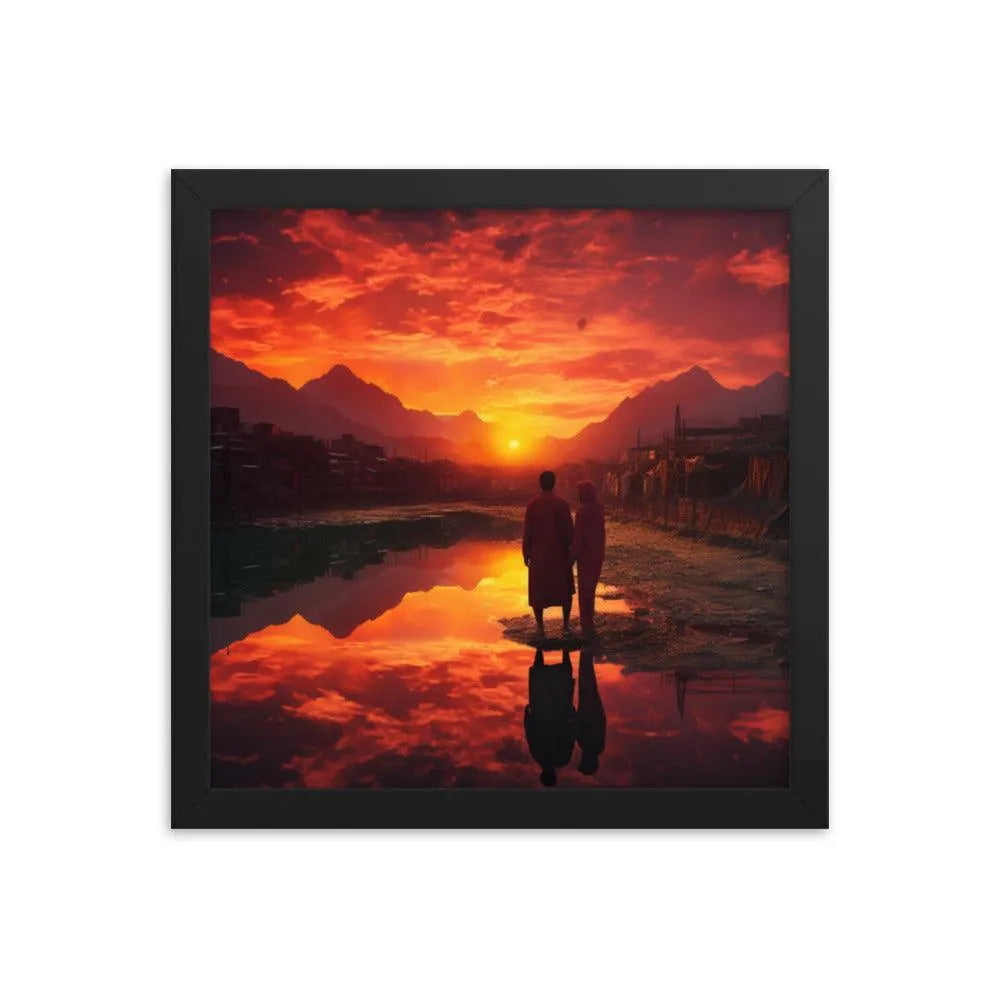 Pakistan Sunset Framed Poster - Oh Posters