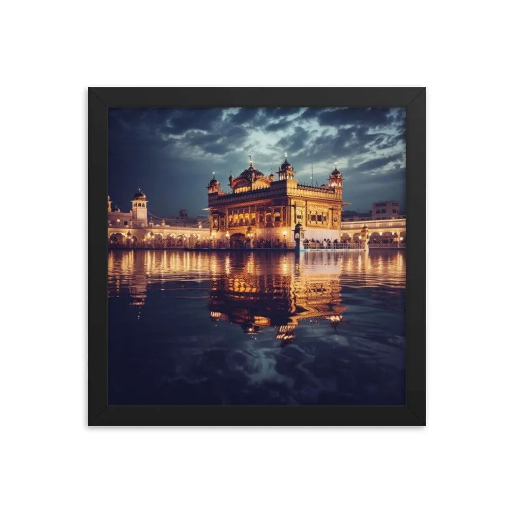 Golden Temple Indian Landmark Framed Poster - Oh Posters