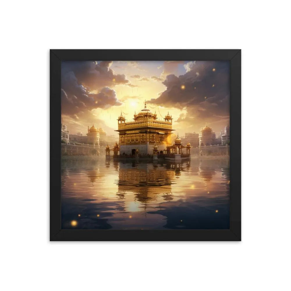 Golden Temple Indian Landmark Framed Poster - Oh Posters