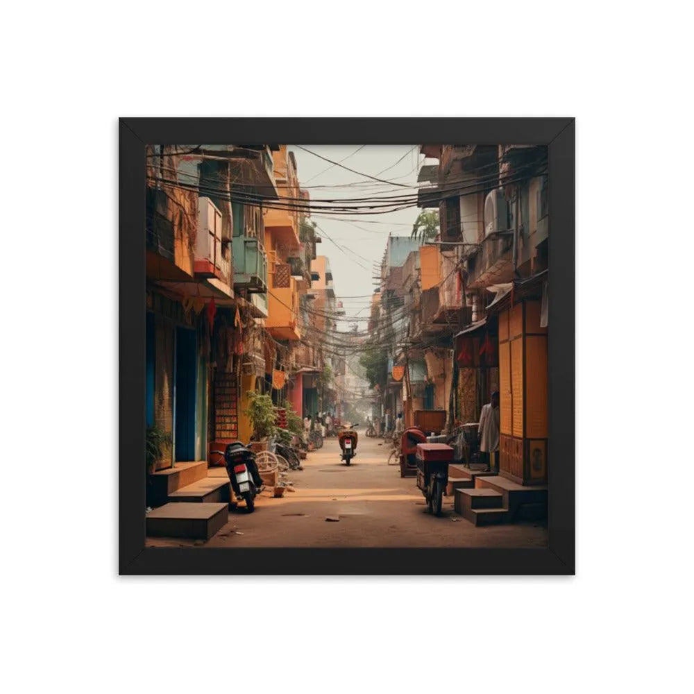 Indian Street Framed Poster - Oh Posters