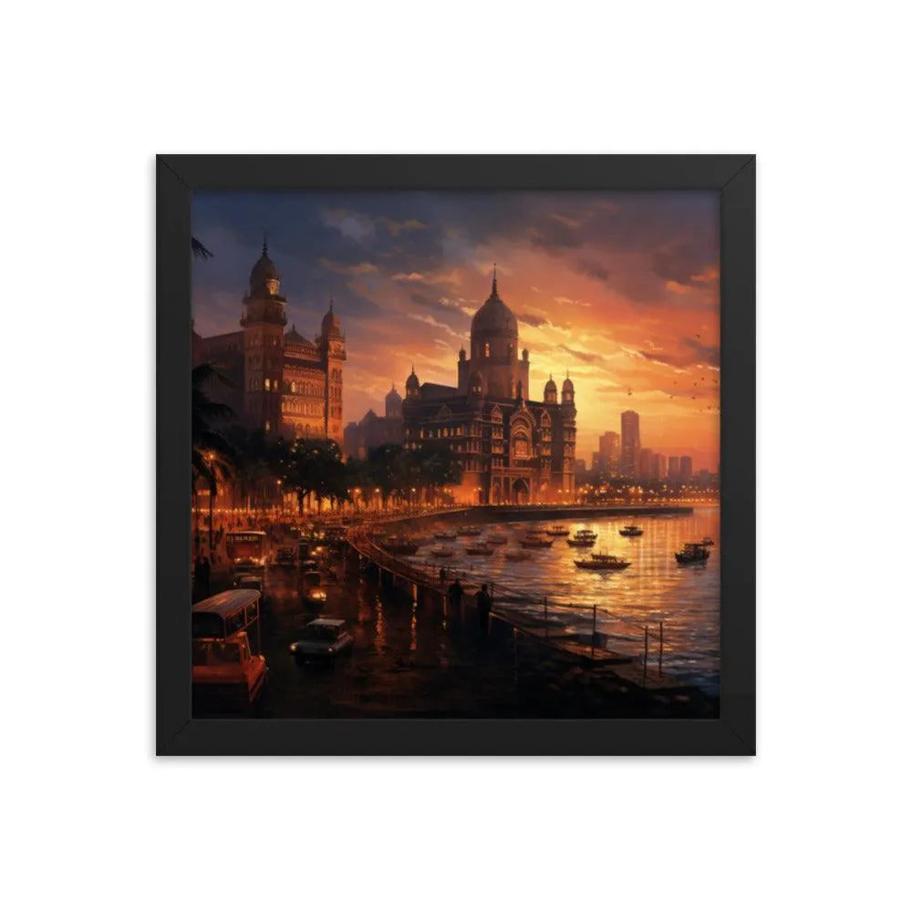 India Mumbai City Framed Poster - Oh Posters