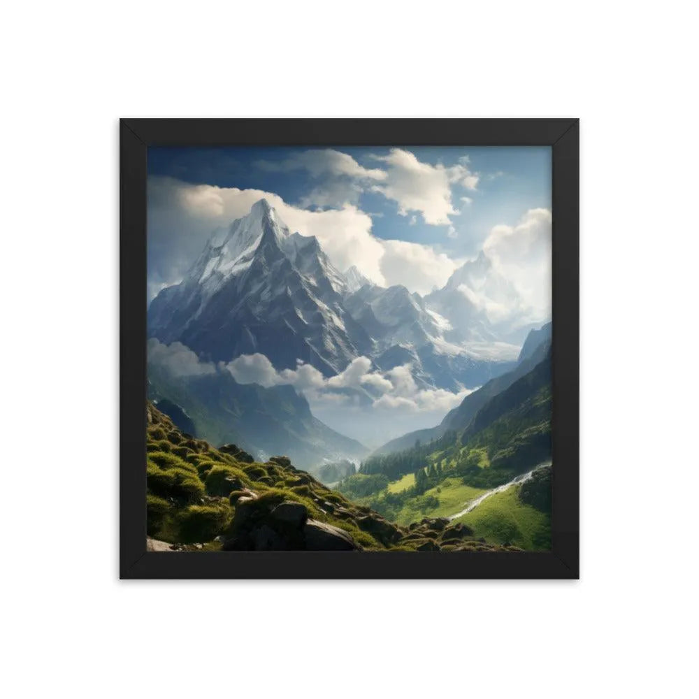 India Mountains Nature Framed Poster - Oh Posters