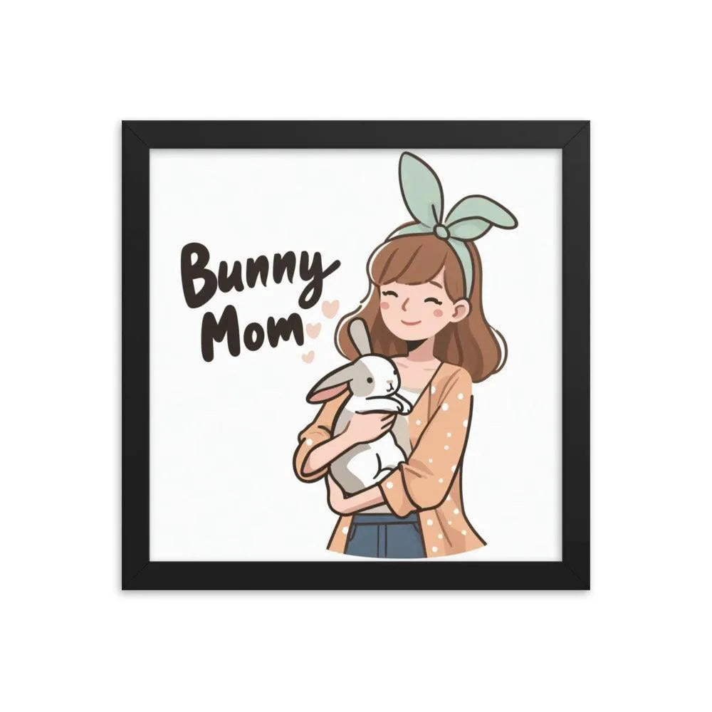 Bunny Rabbit Mom Framed Poster - Oh Posters