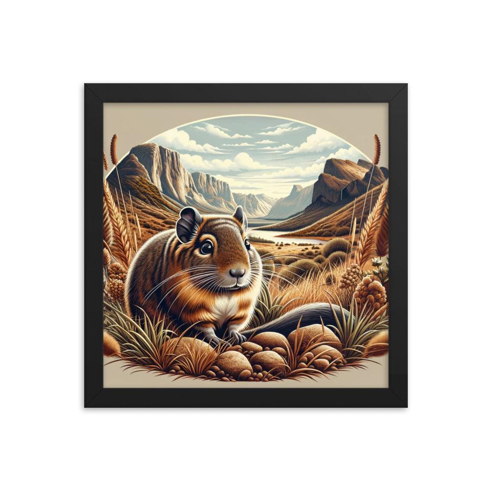 Degu Canyon Vista Detailed Artwork Framed Poster - Oh Posters