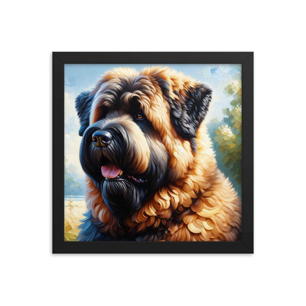 Bouvier des Flandres Loyal Companion Portrait Framed Poster - Oh Posters