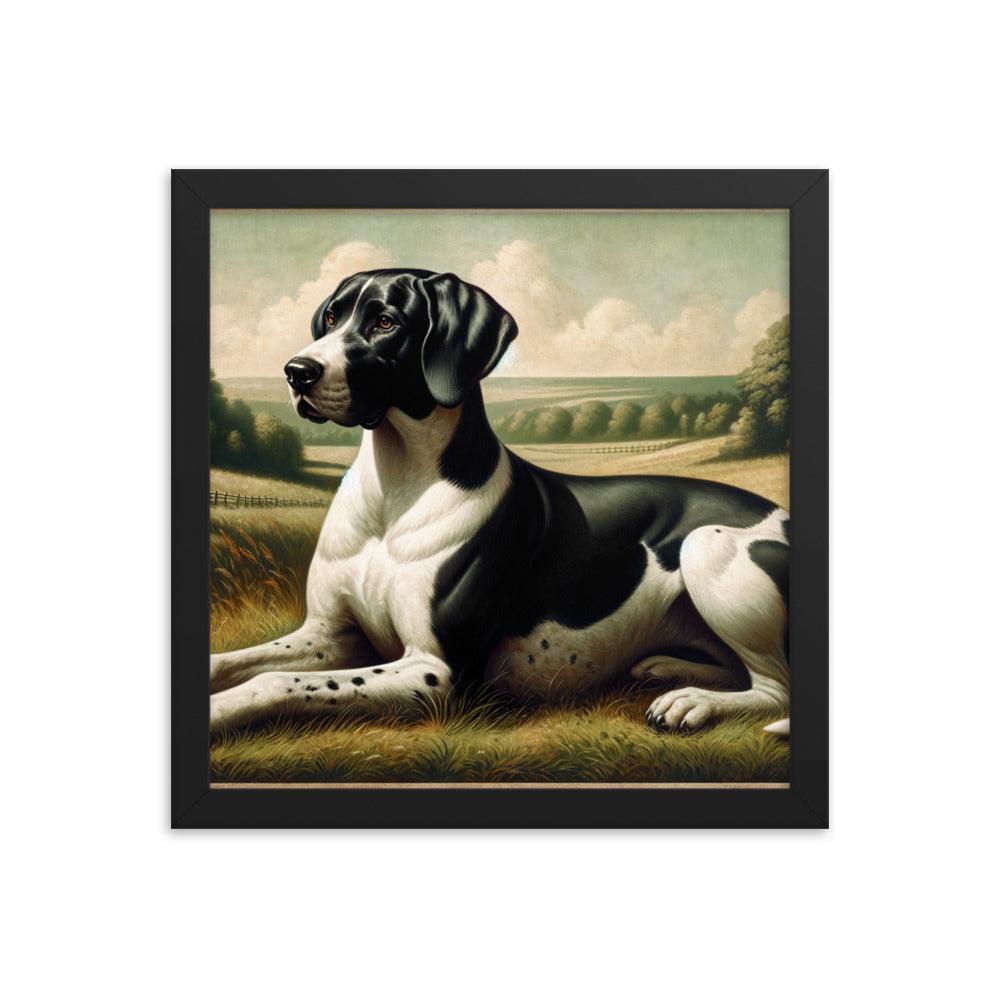Braque d'Auvergne Classic Portrait Framed Poster - Oh Posters