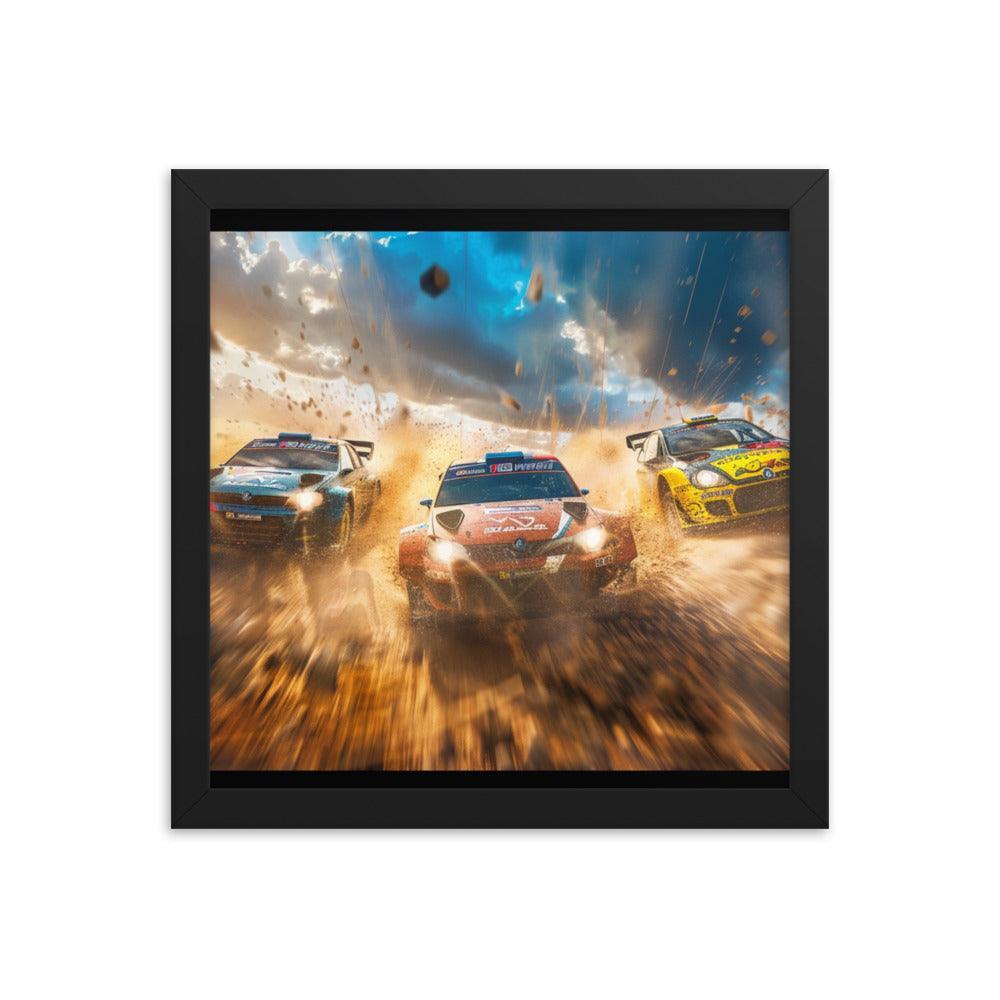 Mud Splash Rally Championship Action Framed Poster - Oh Posters