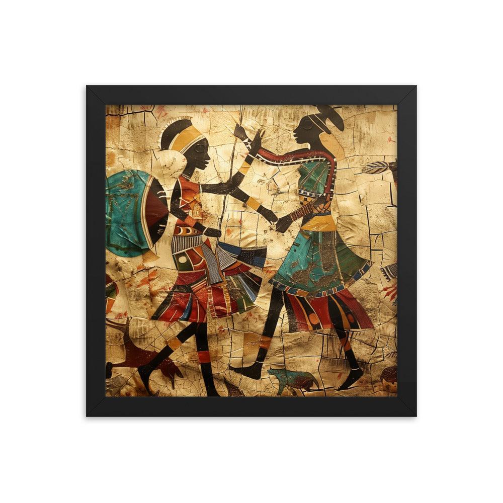 Kenya Traditional African Dance Art Framed Poster - Oh Posters