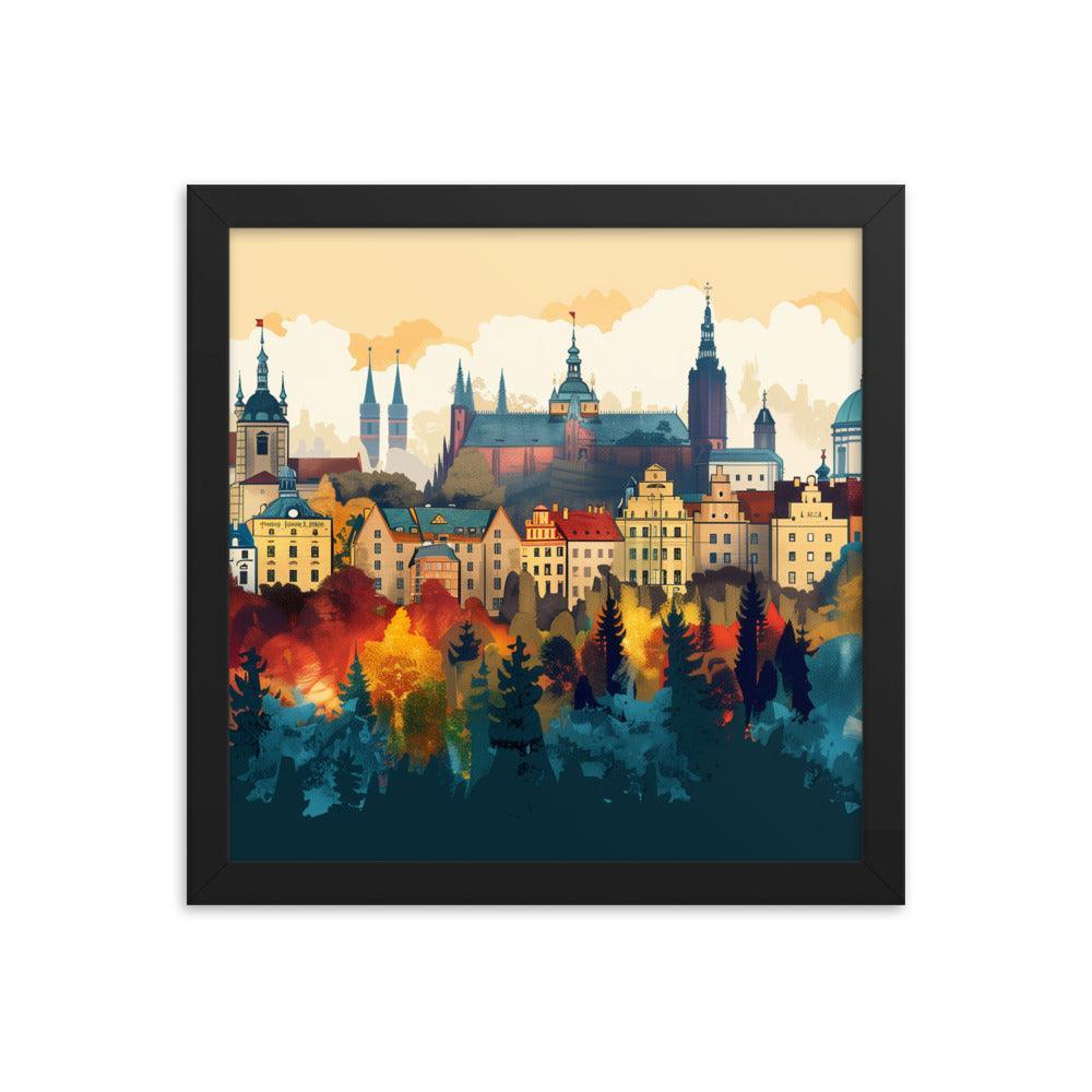 Poland Autumn Cityscape Framed Poster - Oh Posters